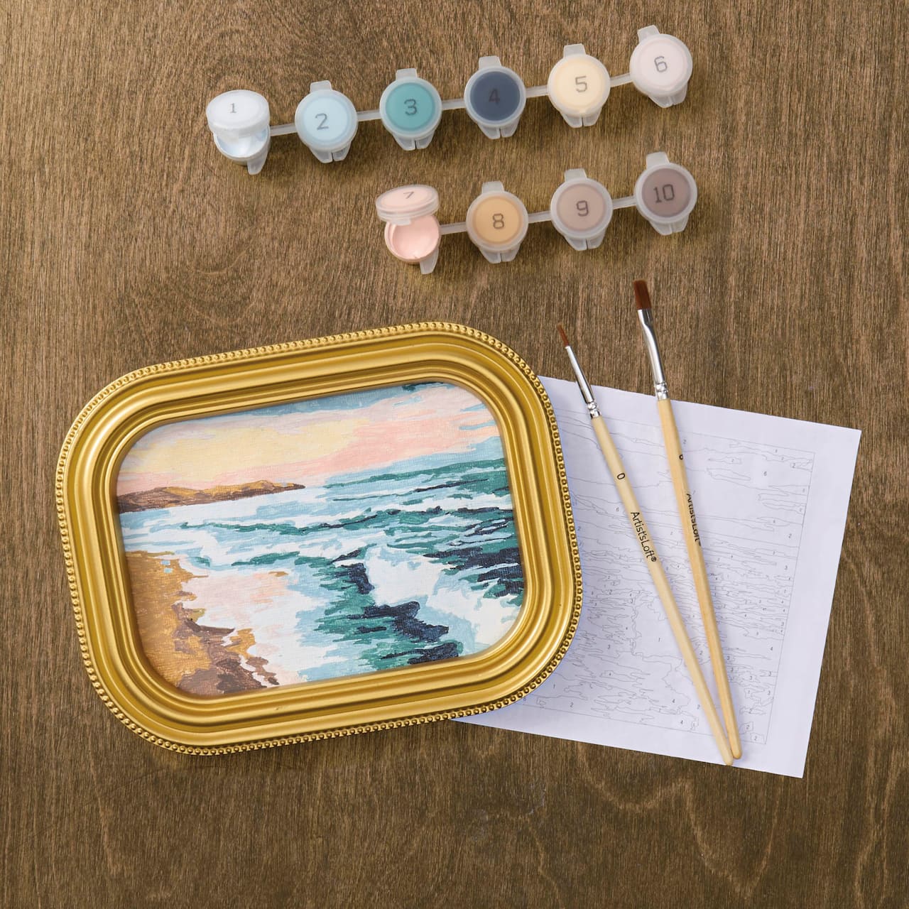Beach Paint-by-Number Framed Mini Kit by Artist's Loft®